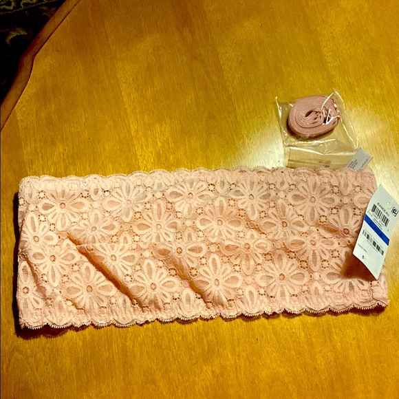 Jenni Intimates Peach Lace Bandeau Sz XL NWT - Picture 1 of 3